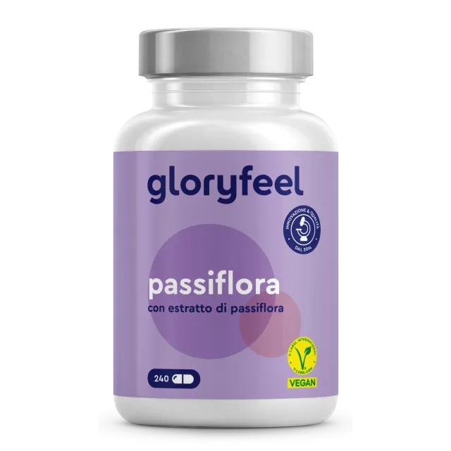gloryfeel Passiflora Integratore 240 capsule rilassante