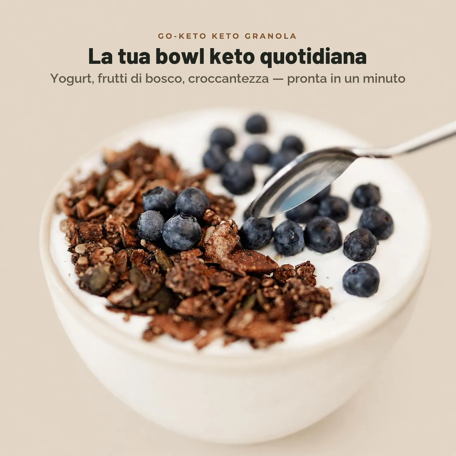 Go-Keto Granola Cocoa muesli keto 290 g al cacao