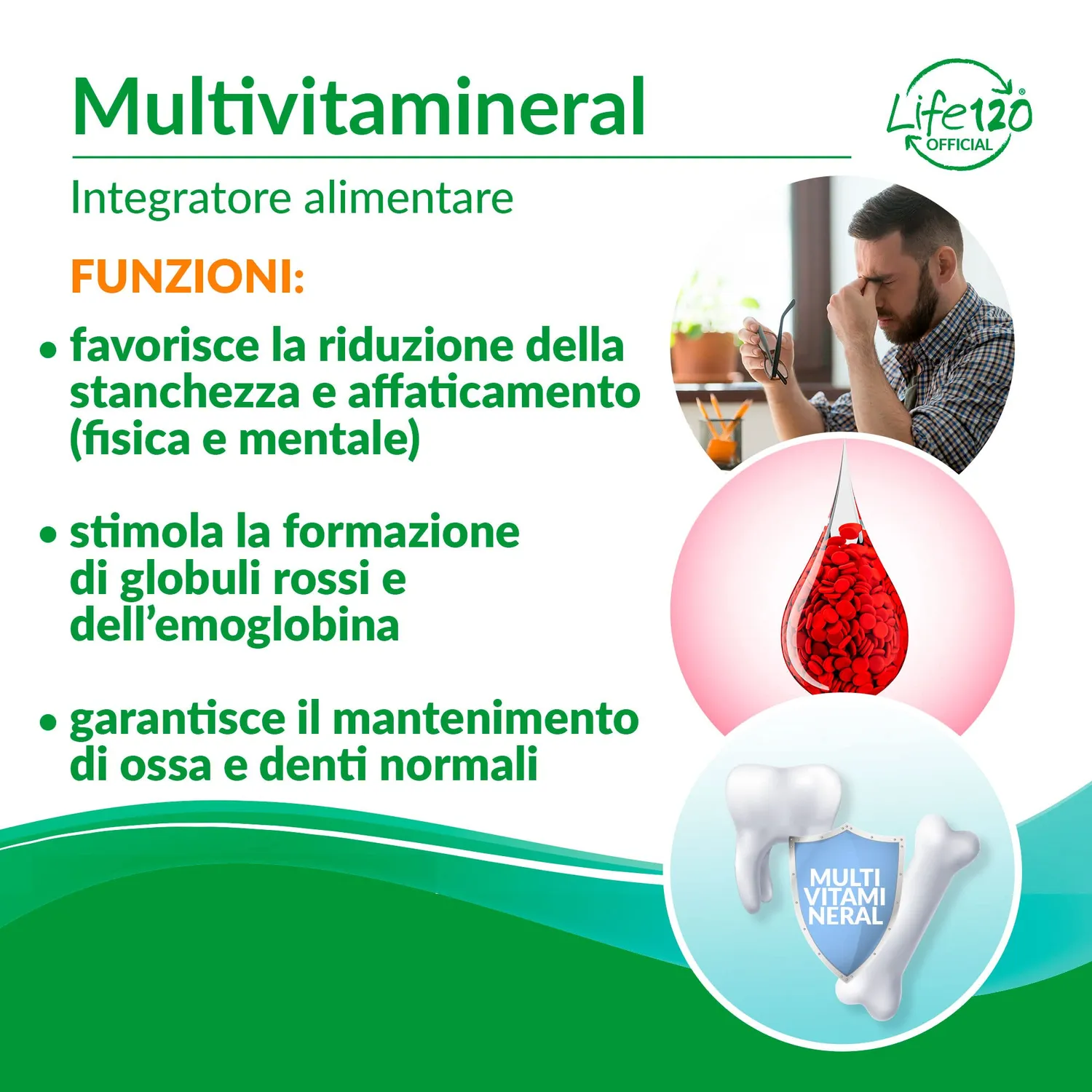 Life 120 Multivitaminico compresse 45 compresse con minerali