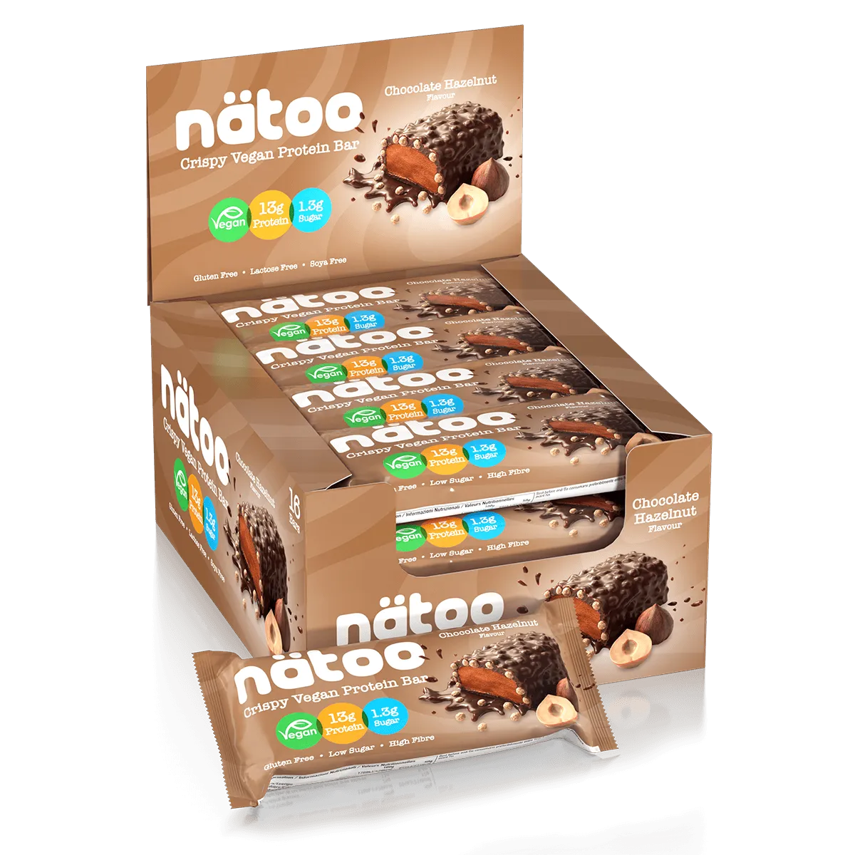 Natoo Barrette Proteiche Vegane 8 barrette Double Chocolate proteine