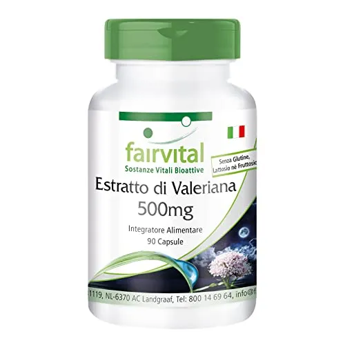 Fairvital Valeriana Estratto 500 mg capsule 90 pz vegano