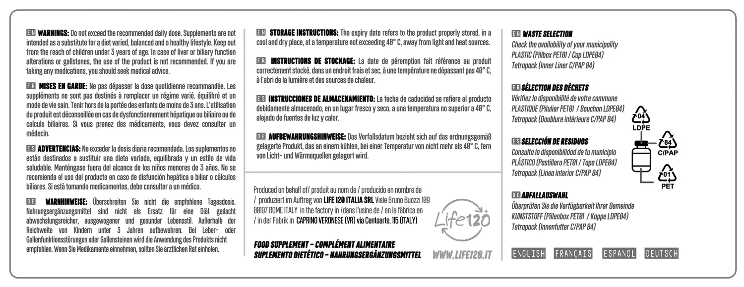 Life 120 Radical Killer compresse 90 antiossidante naturale