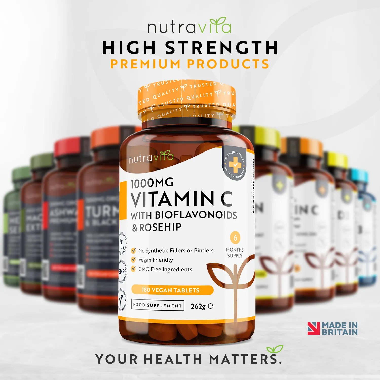 Nutravita Vitamina C 1000 mg Compresse 180 con Rosa Canina