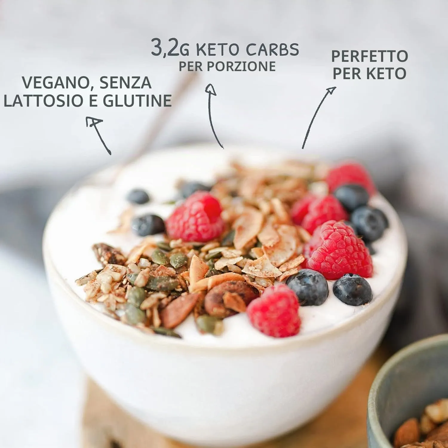 Go-Keto Bio Granola Muesli Keto Mela Cannella 290 g