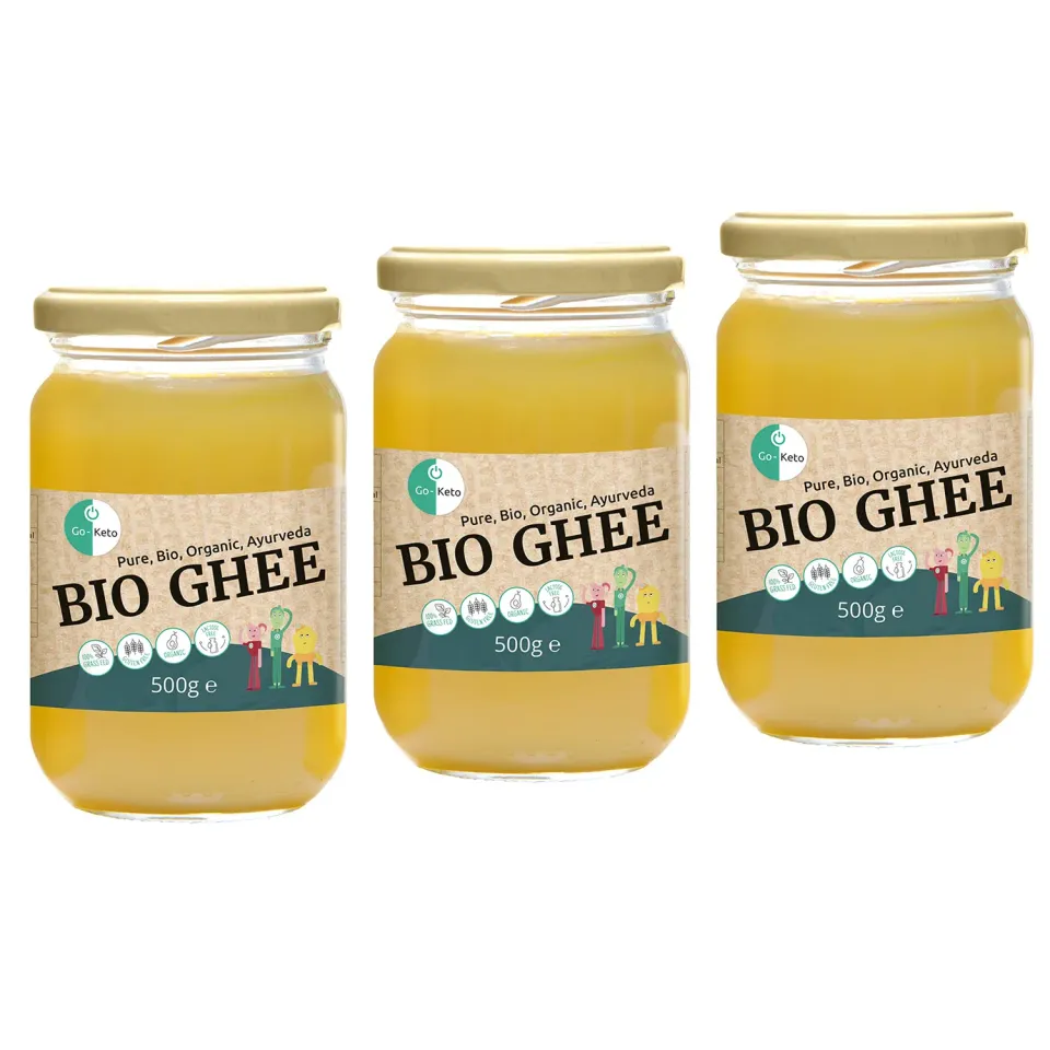 Go-Keto Ghee BIO burro chiarificato 3x500g senza lattosio