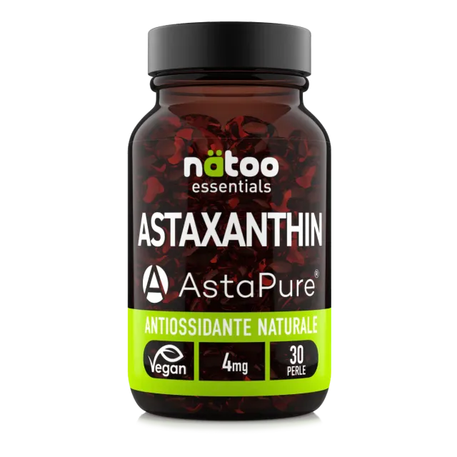 Natoo Essentials AstaPure Astaxantina Integratore 30 Perle Antiossidante