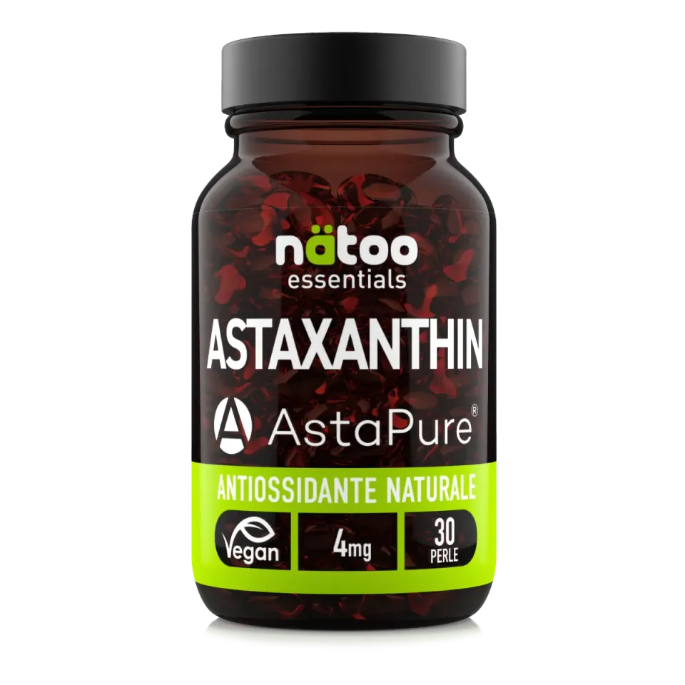 Natoo Essentials AstaPure Astaxantina Integratore 30 Perle Antiossidante