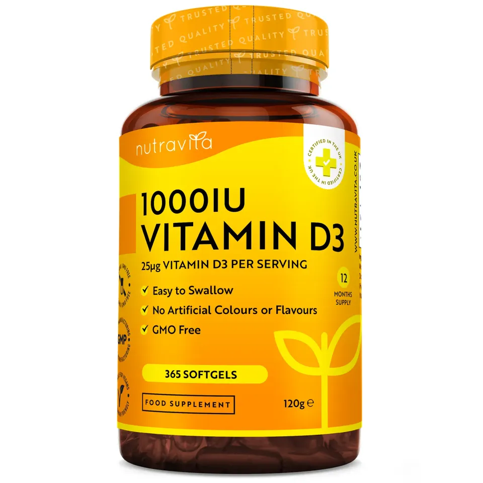 Nutravita Vitamina D3 1000 IU softgel 365 capsule