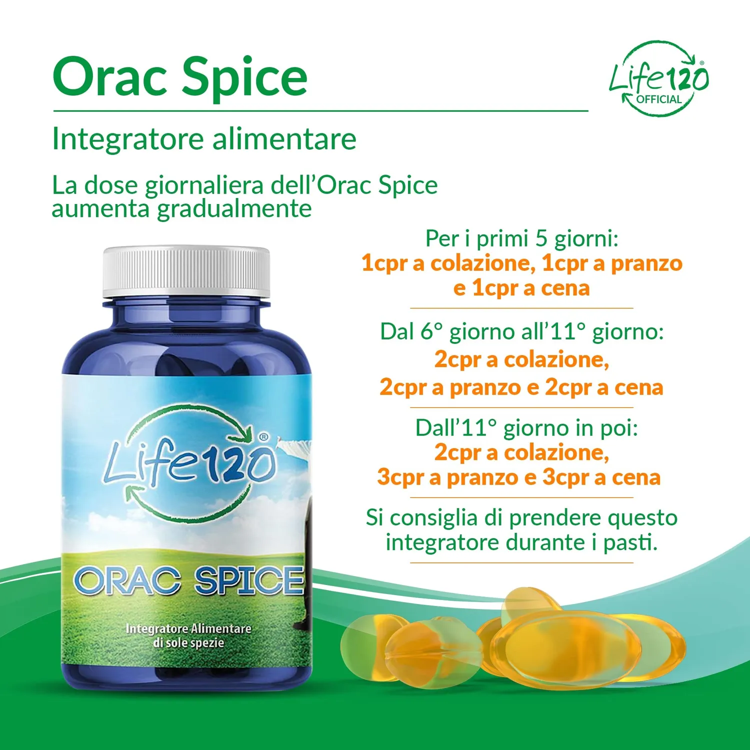 Life 120 Orac Spice integratore 240 compresse antiossidante