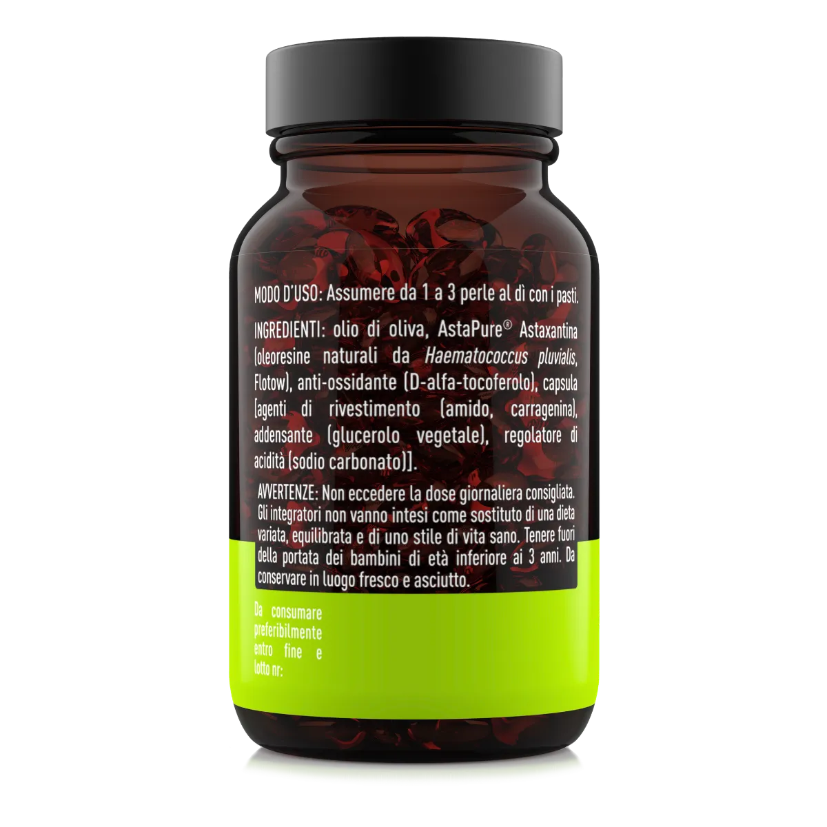 Natoo Essentials AstaPure Astaxantina Integratore 30 Perle Antiossidante