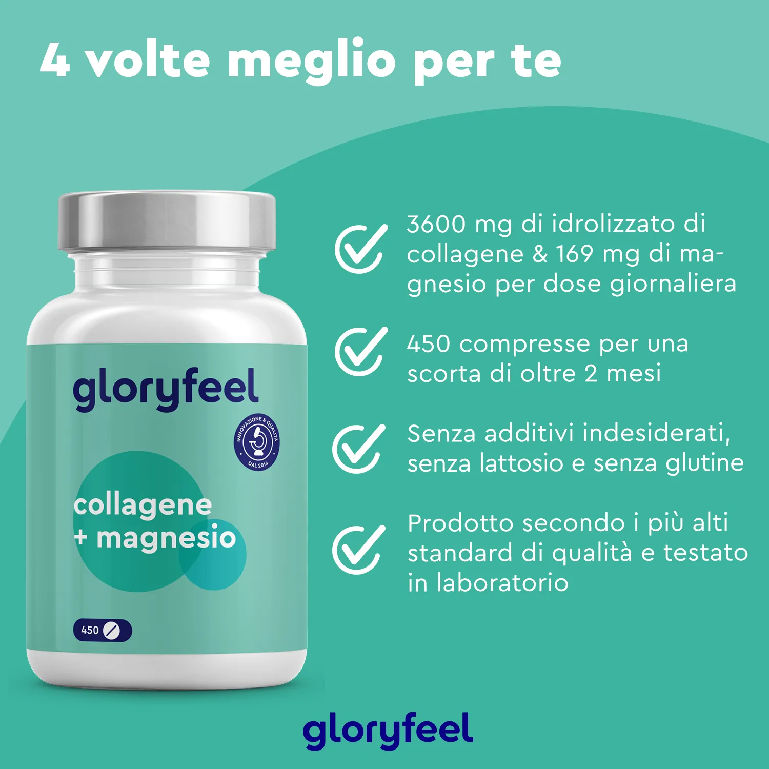 gloryfeel Collagene Magnesio compresse marine