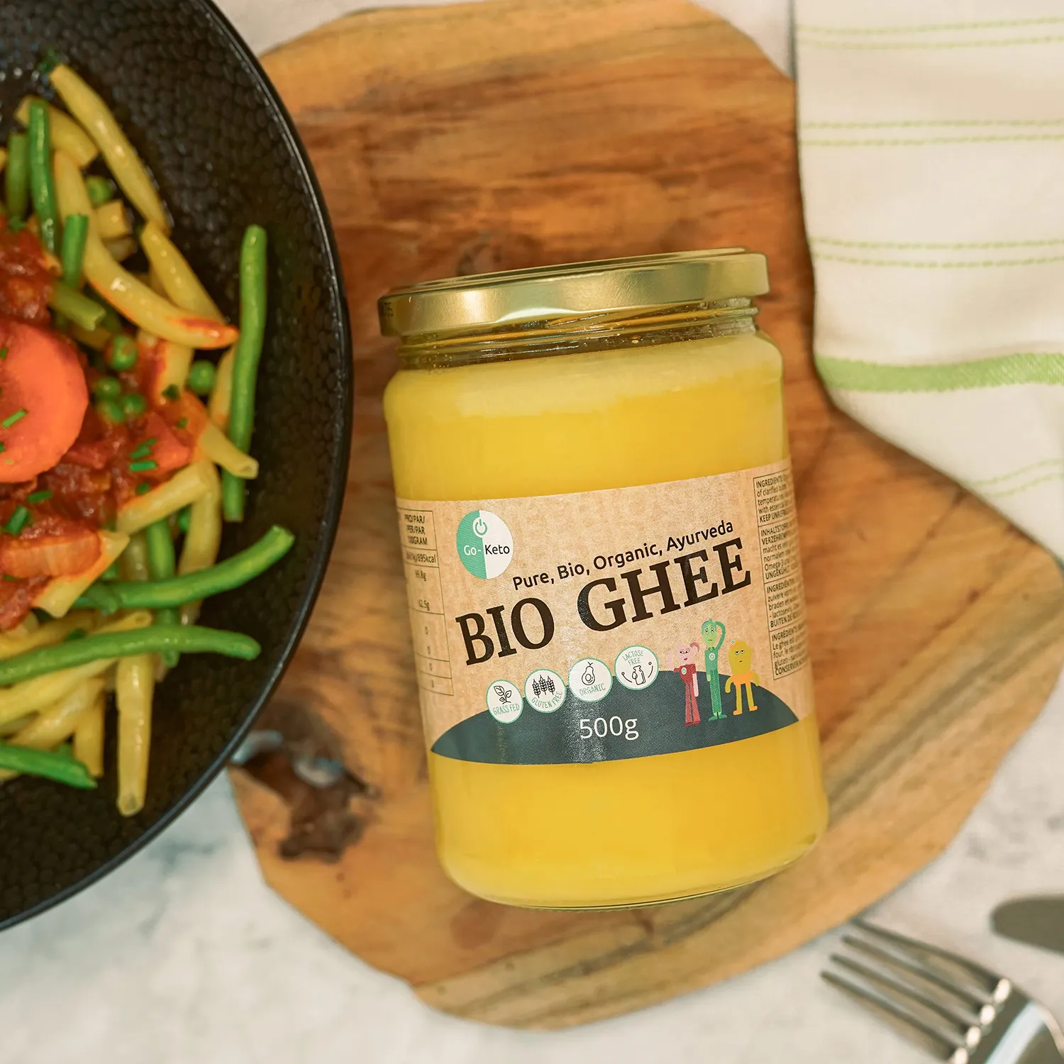 Go-Keto Bio Ghee burro chiarificato 500g senza lattosio