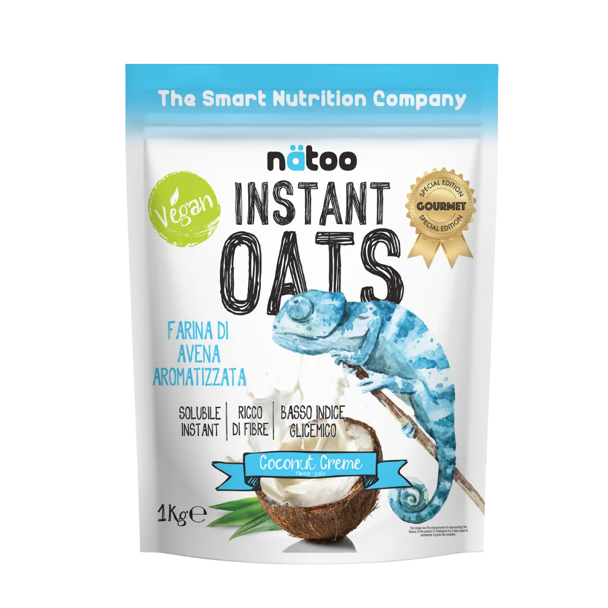 Natoo Farina Avena Istantanea neutra porridge fibre