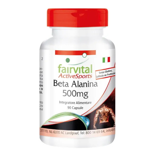 Fairvital Beta Alanina 500 mg capsule 90 pezzi vegano