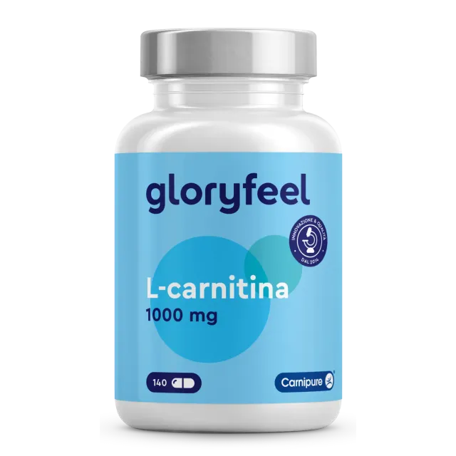 Gloryfeel L-Carnitina 1000mg capsule 140 capsule vegane