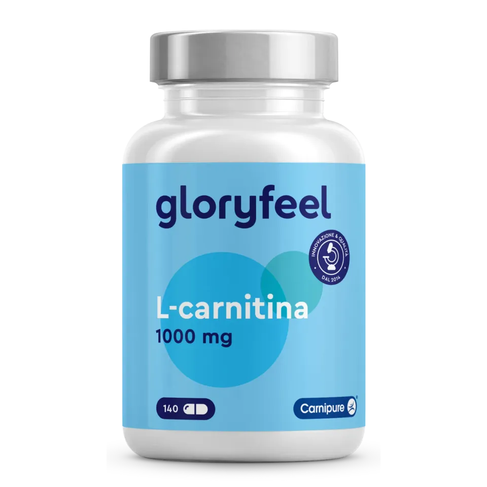 Gloryfeel L-Carnitina 1000mg capsule 140 capsule vegane