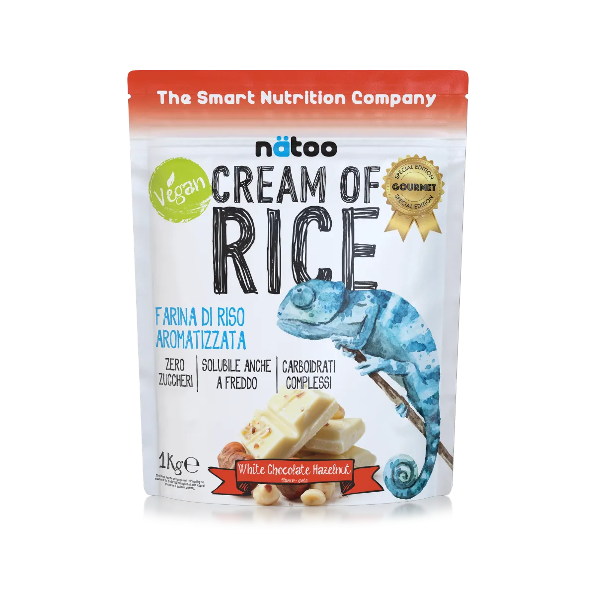 Natoo Crema di Riso aromatizzata Chocolate Brownie pre workout
