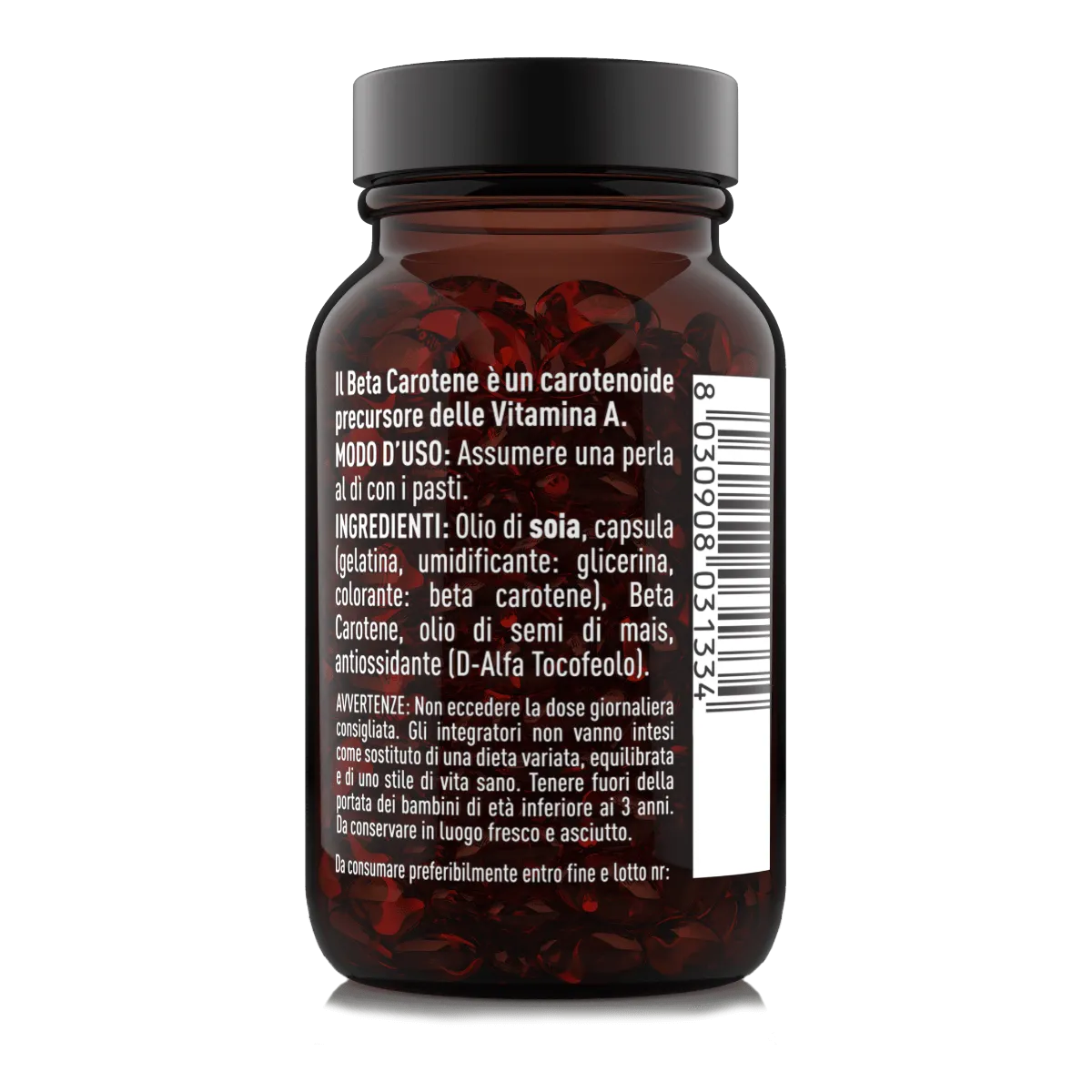 Natoo Essentials Beta Carotene integratore 60 perle 6,6 mg