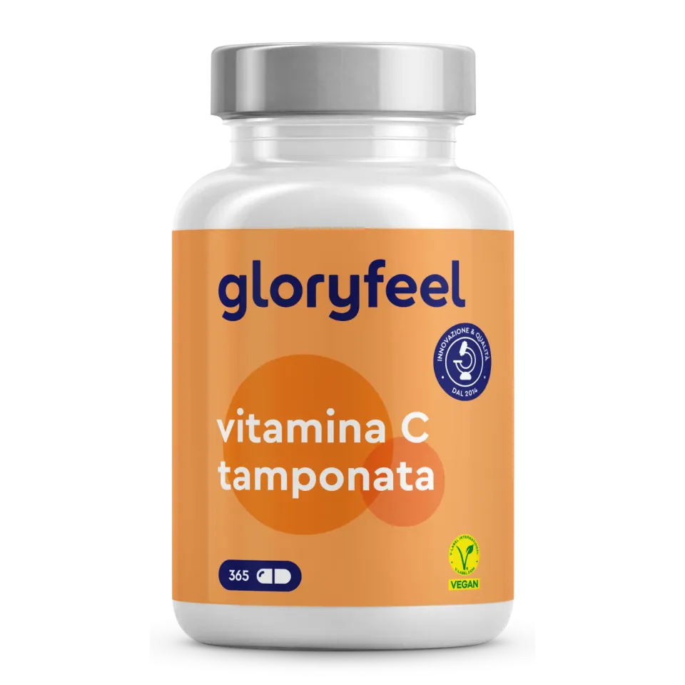 gloryfeel Vitamina C Tamponata capsule vegetariane delicate