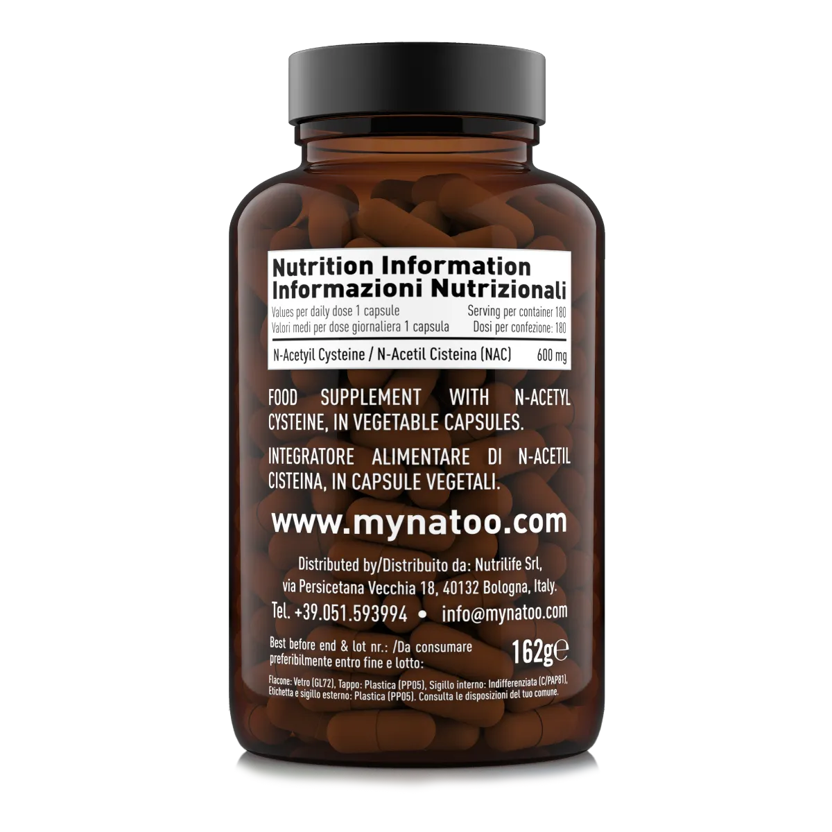 Natoo NAC N-Acetilcisteina 600 mg capsule 90 pezzi vegano
