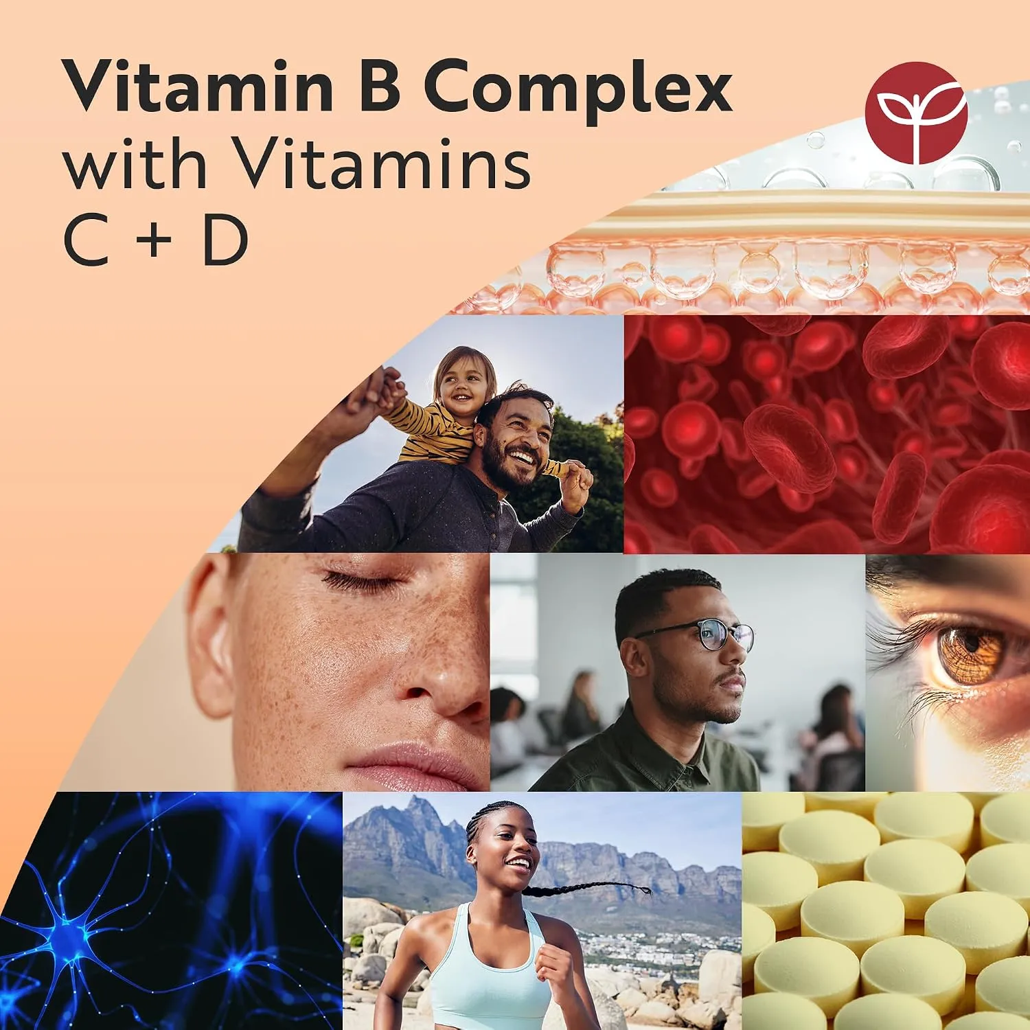 Nutravita Vitamina B Complex con C+D 500 compresse energia