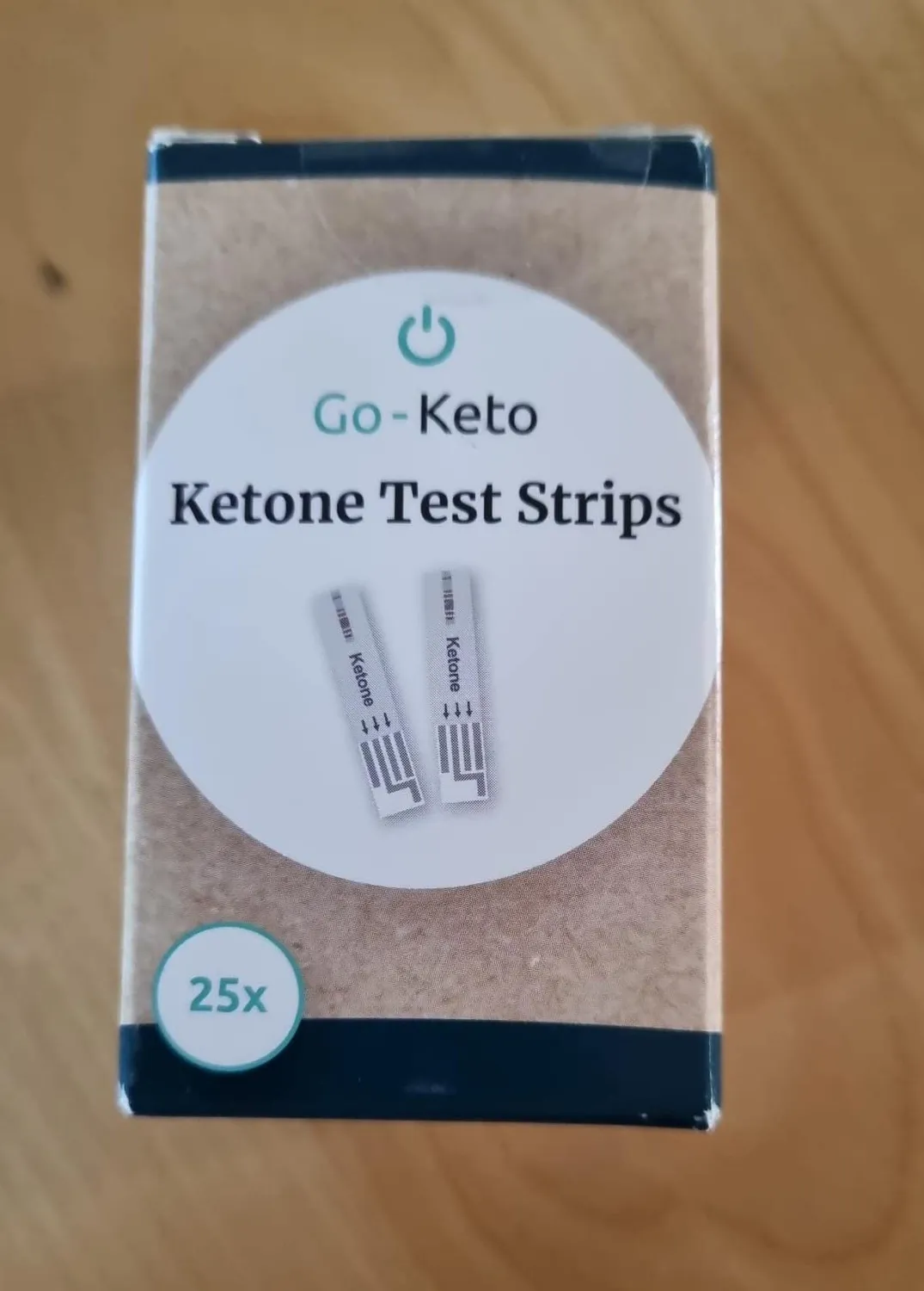 Go-Keto GK Dual strisce chetoni 25 pezzi sangue