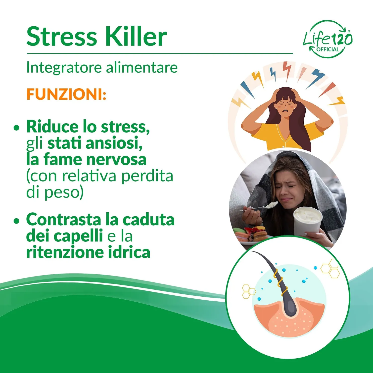 Life 120 Stress Killer integratore 90 compresse adattogeno