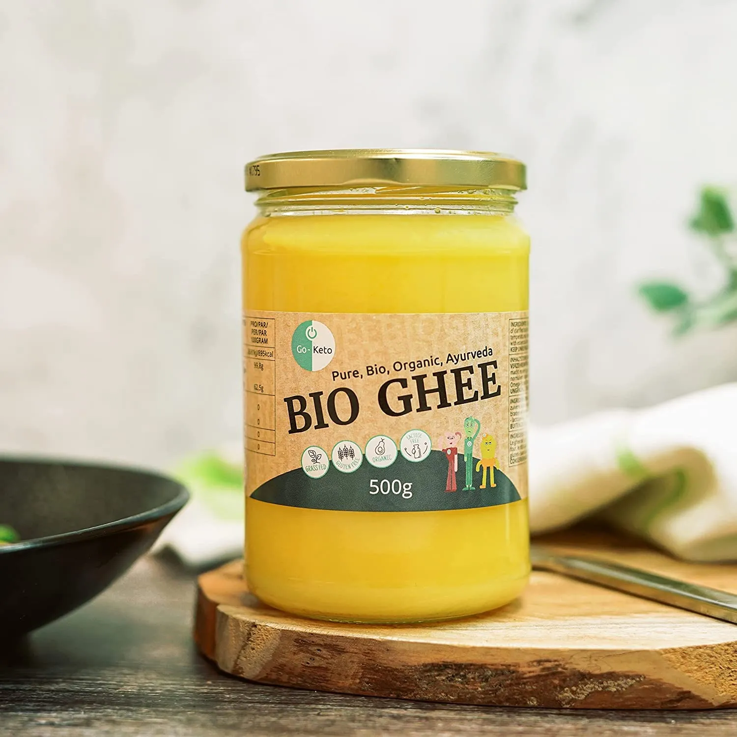 Go-Keto Bio Ghee burro chiarificato 500g senza lattosio