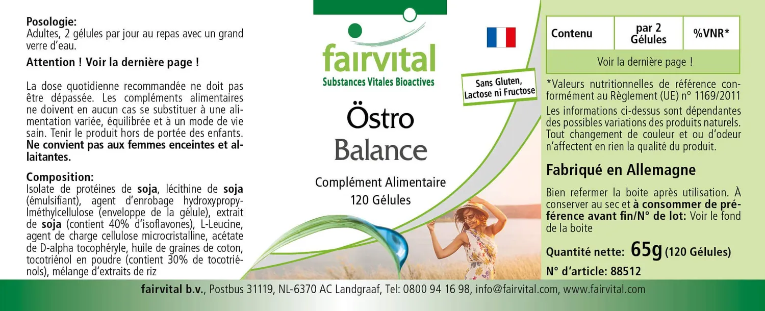 Fairvital Östro Balance capsule 120 isoflavoni soia menopausa