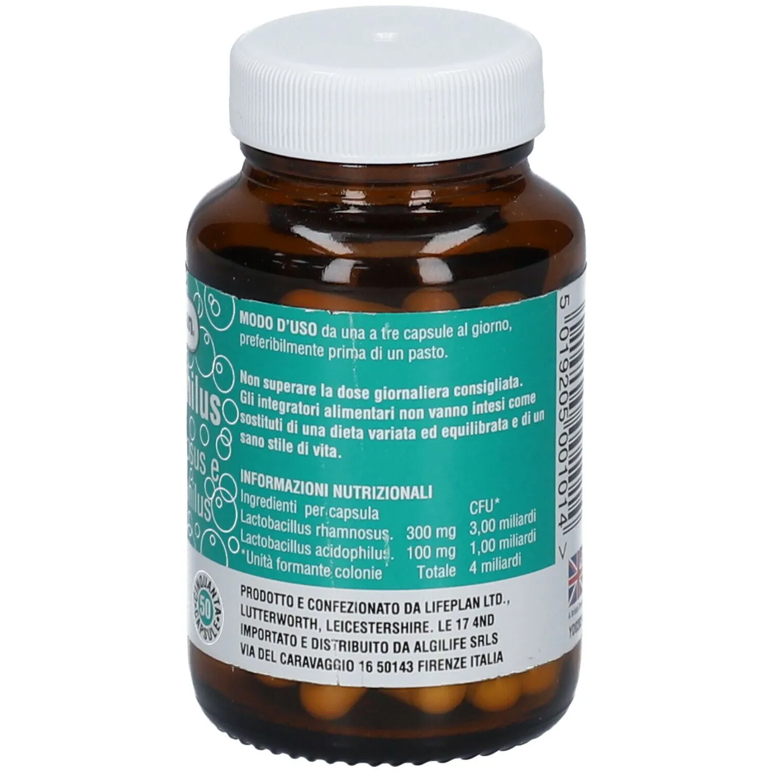 Algilife Actidophilus Probiotico 50 Capsule Vegane