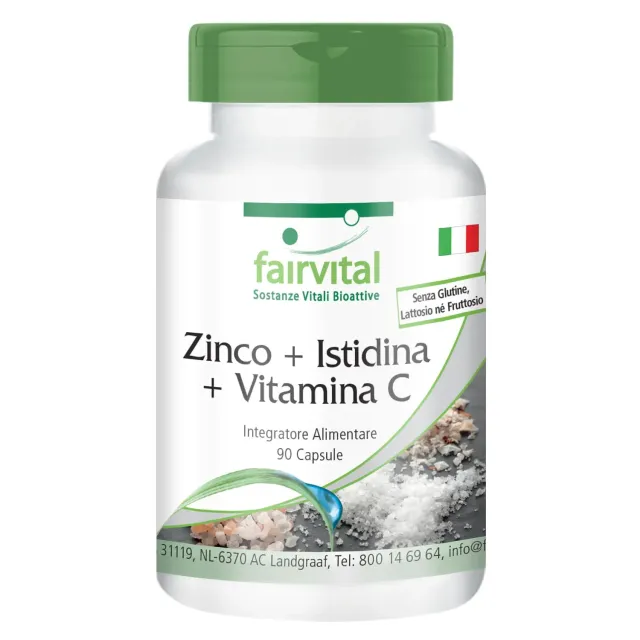 Fairvital Zinco Istidina Vitamina C capsule 90 pezzi immunitarie