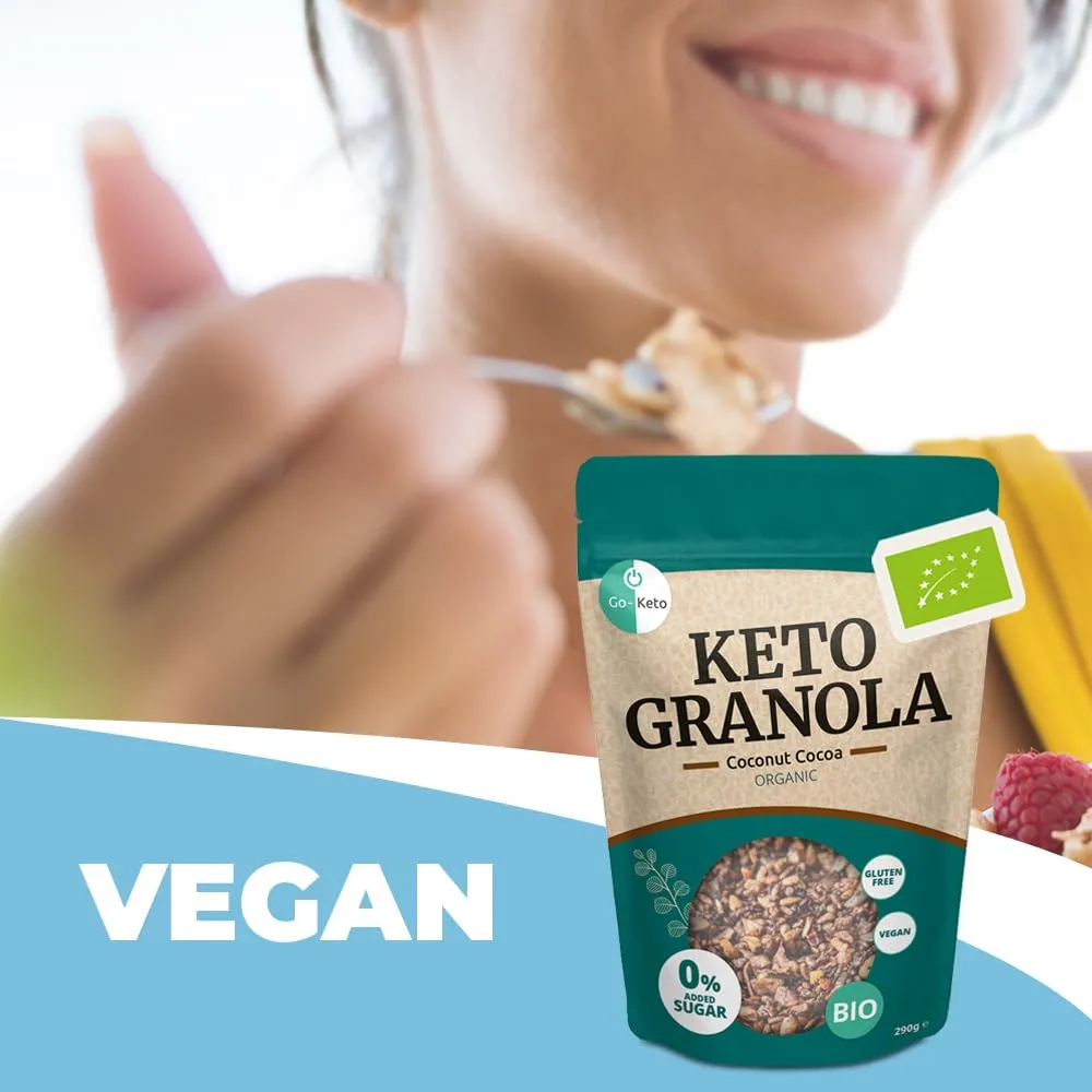 Go-Keto Bio Granola cocco cioccolato 3x290g keto