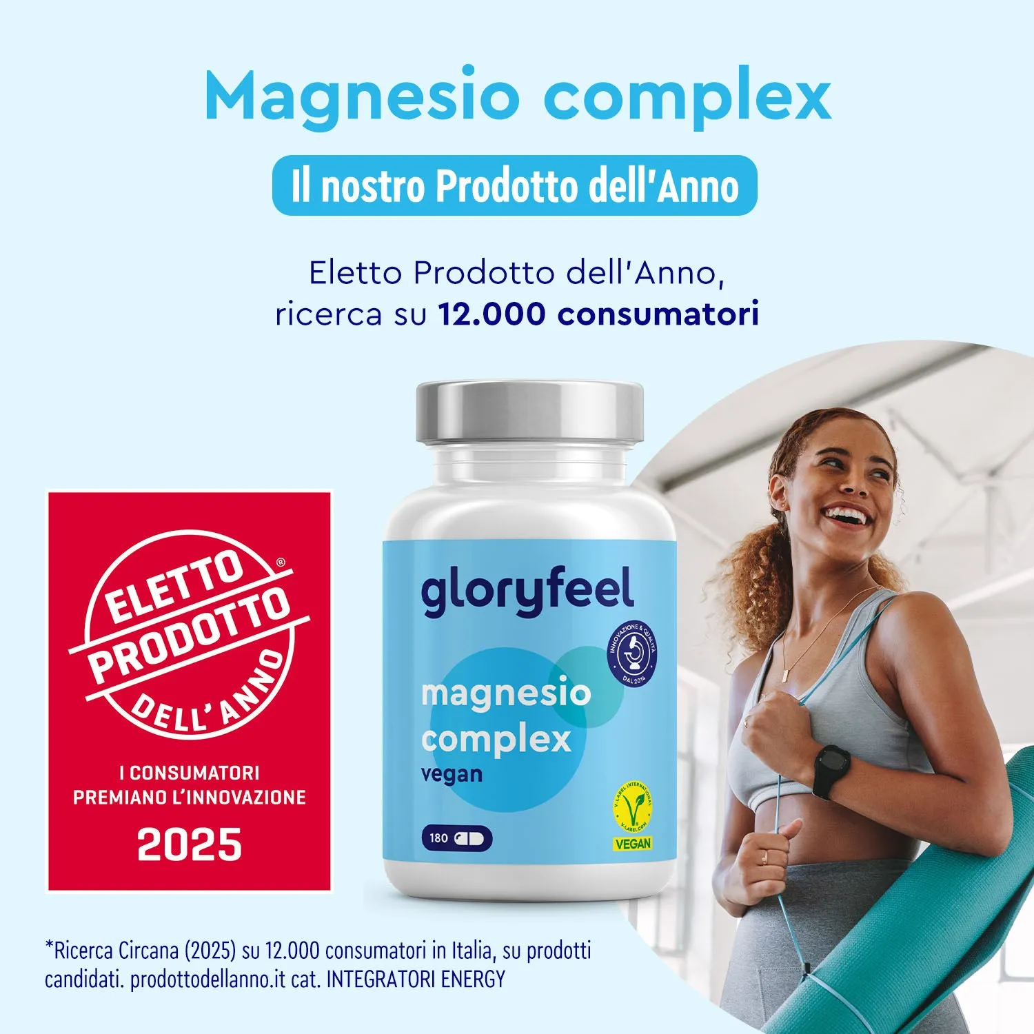gloryfeel Magnesio Complex capsule 180 pz 5 forme