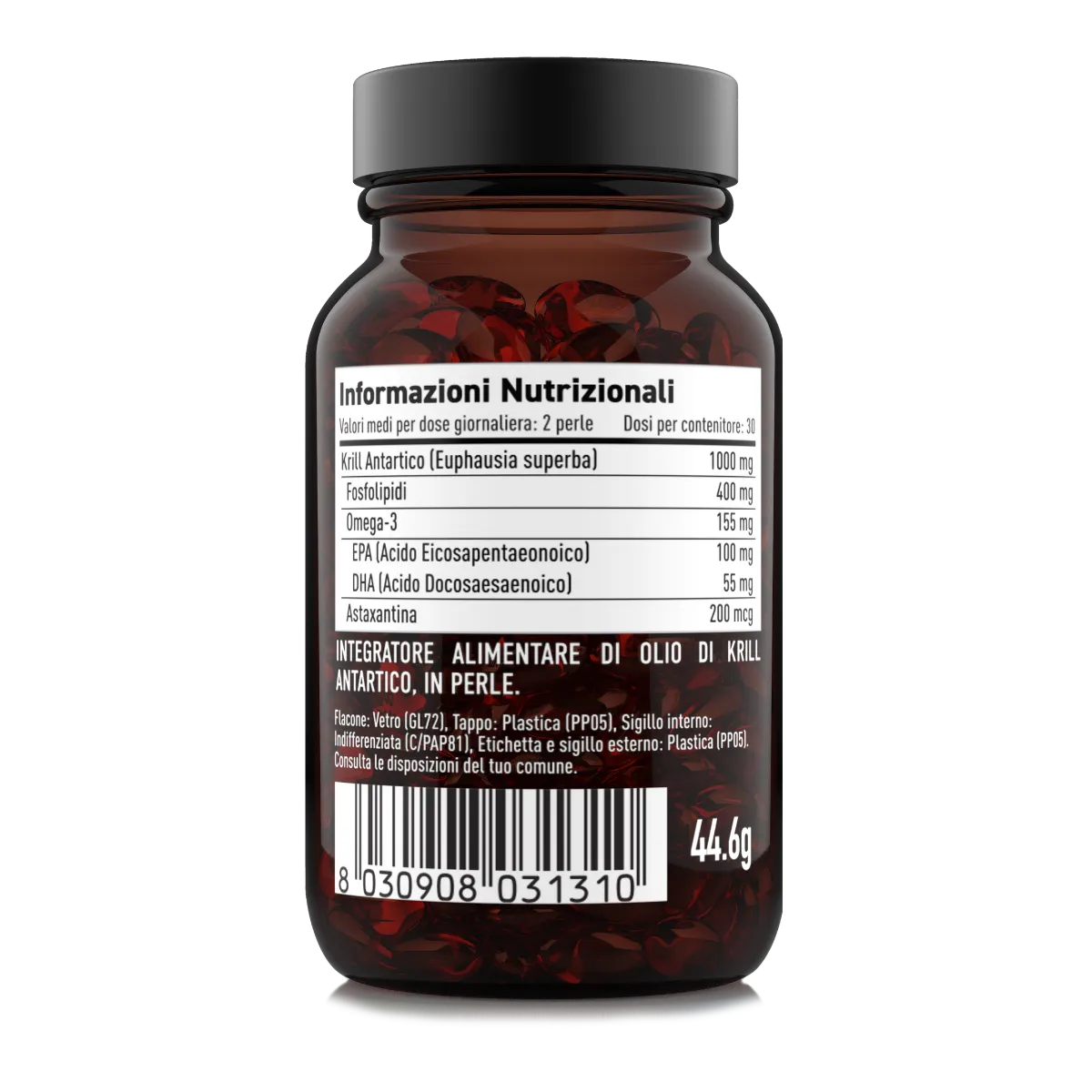 NATOO Krill Oil olio di krill 60 perle omega 3 fosfolipidi