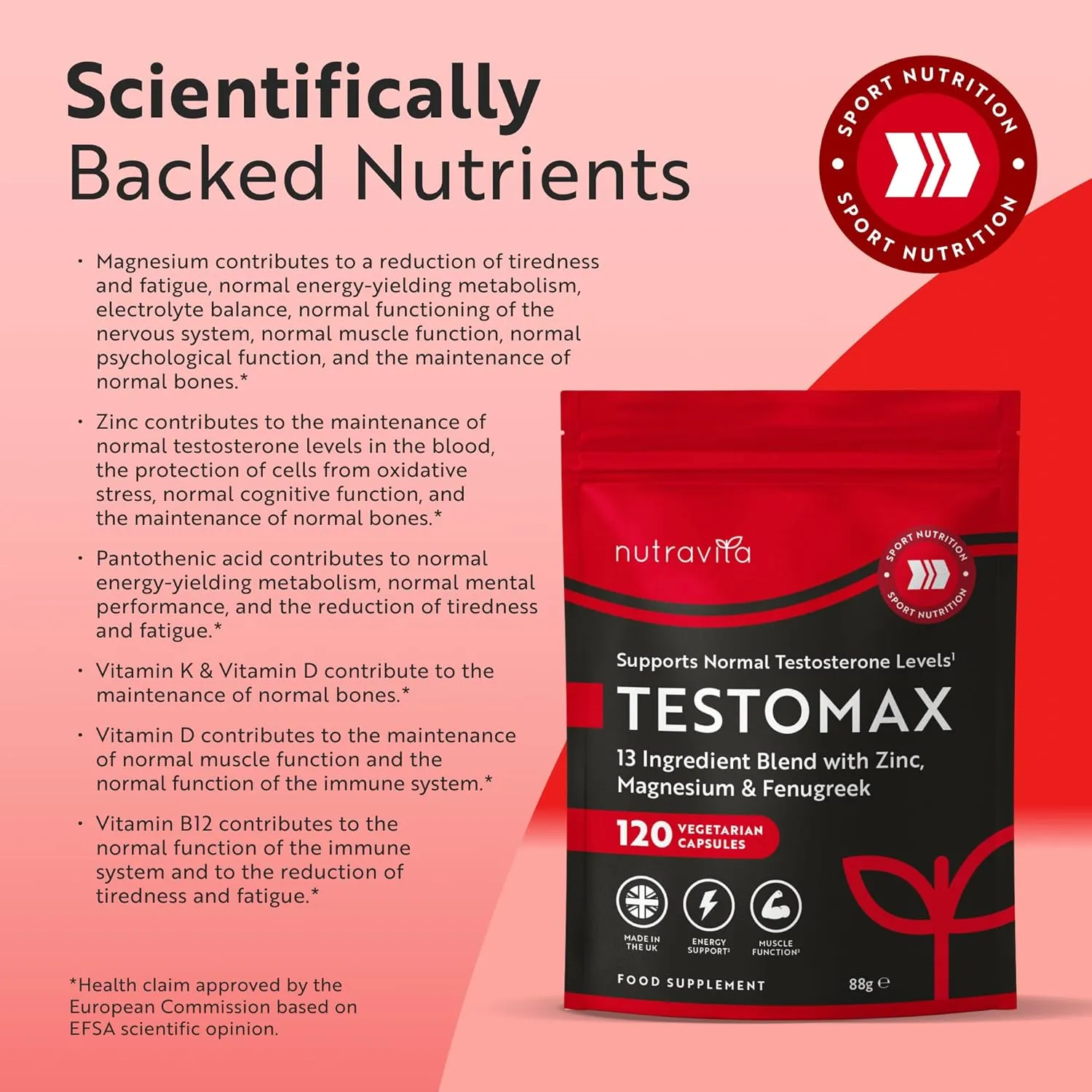 Nutravita Testomax Uomo integratore 120 capsule maca