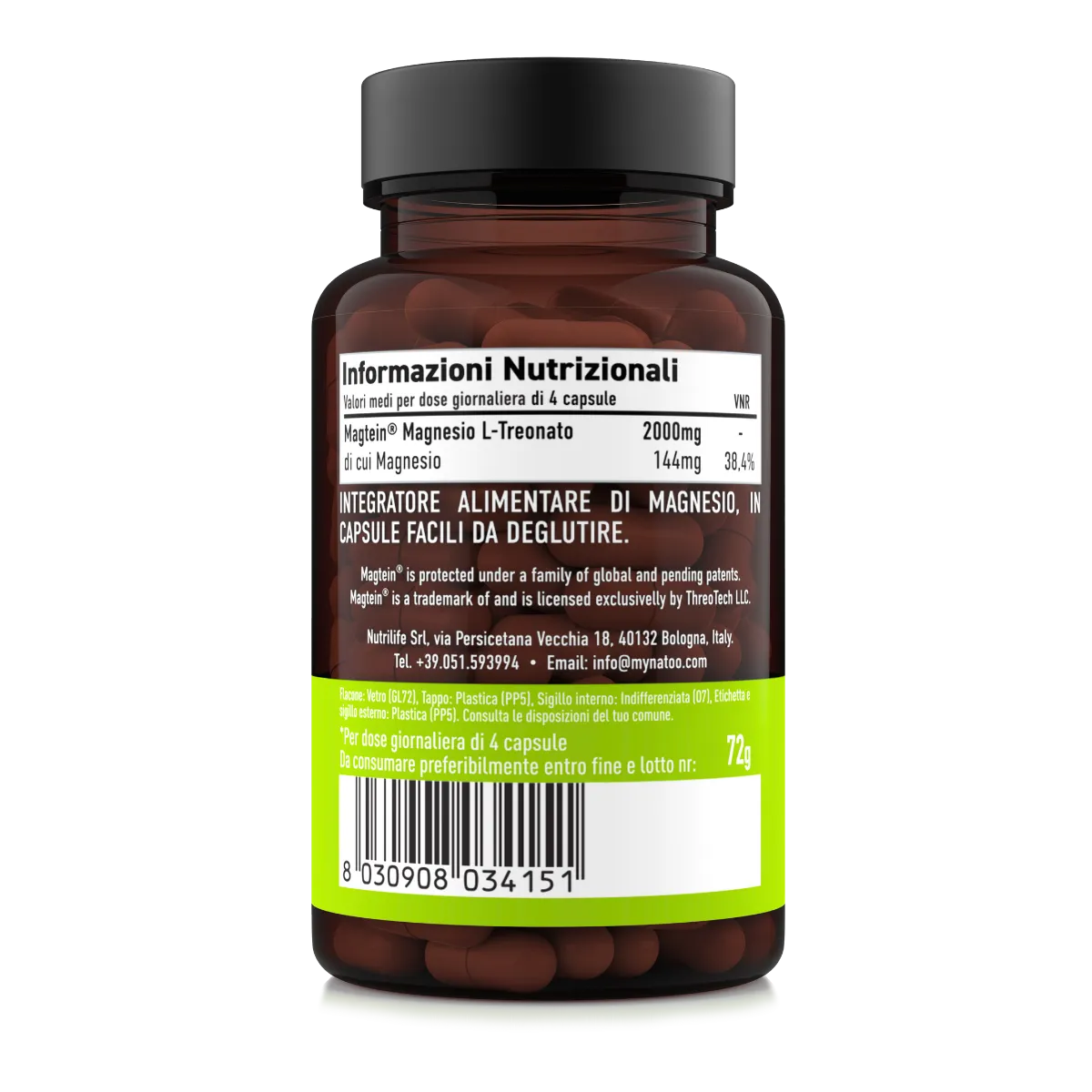Natoo Essentials Calma e Memoria Pack capsule magnesio treonato