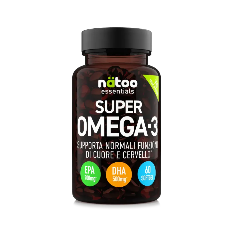 Natoo Essentials Super Omega-3 Integratore 60 Perle EPA DHA