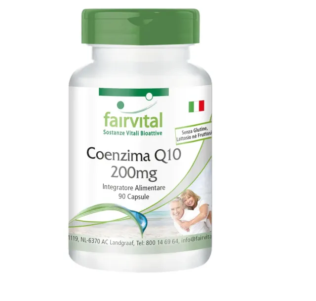 Fairvital Coenzima Q10 200 mg capsule 90 ubichinone vegano