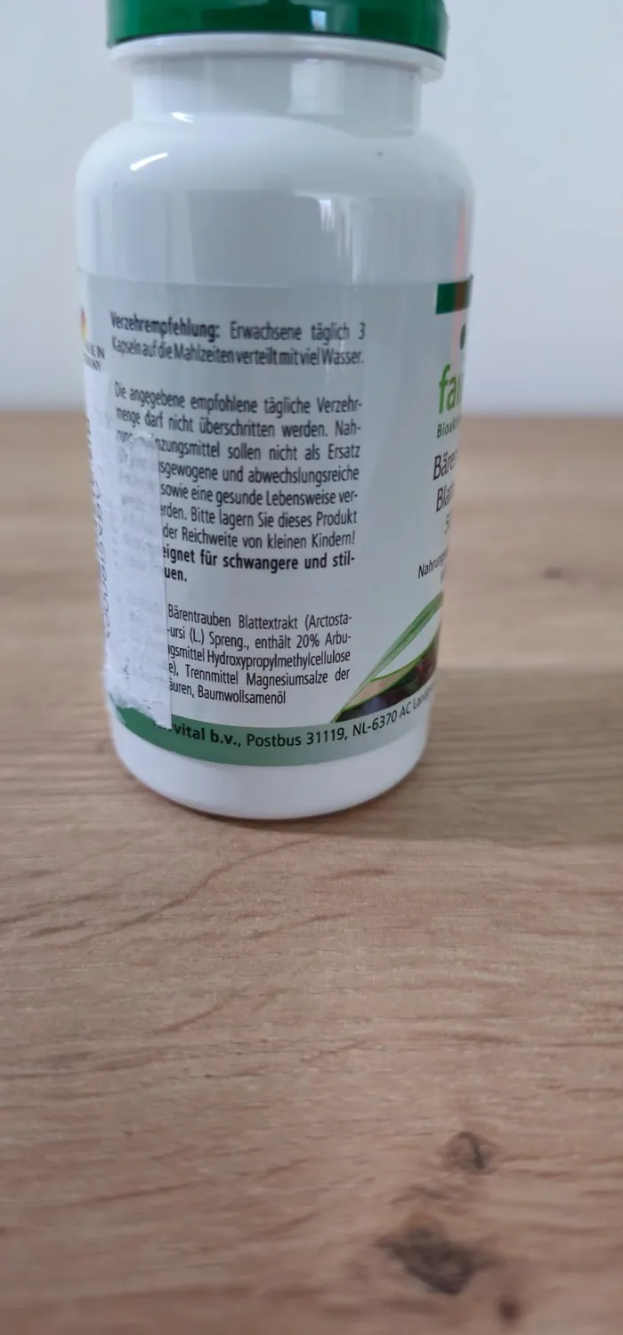 Fairvital Uva Ursi 500 mg capsule 90 pezzi arbutina