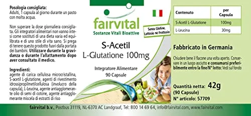 Fairvital S-Acetil Glutatione capsule 90 pezzi 100 mg stabili