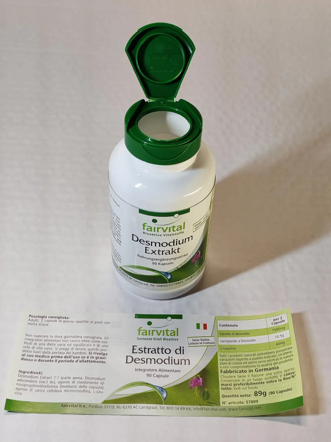 fairvital Desmodium estratto 90 capsule 1500 mg vegano