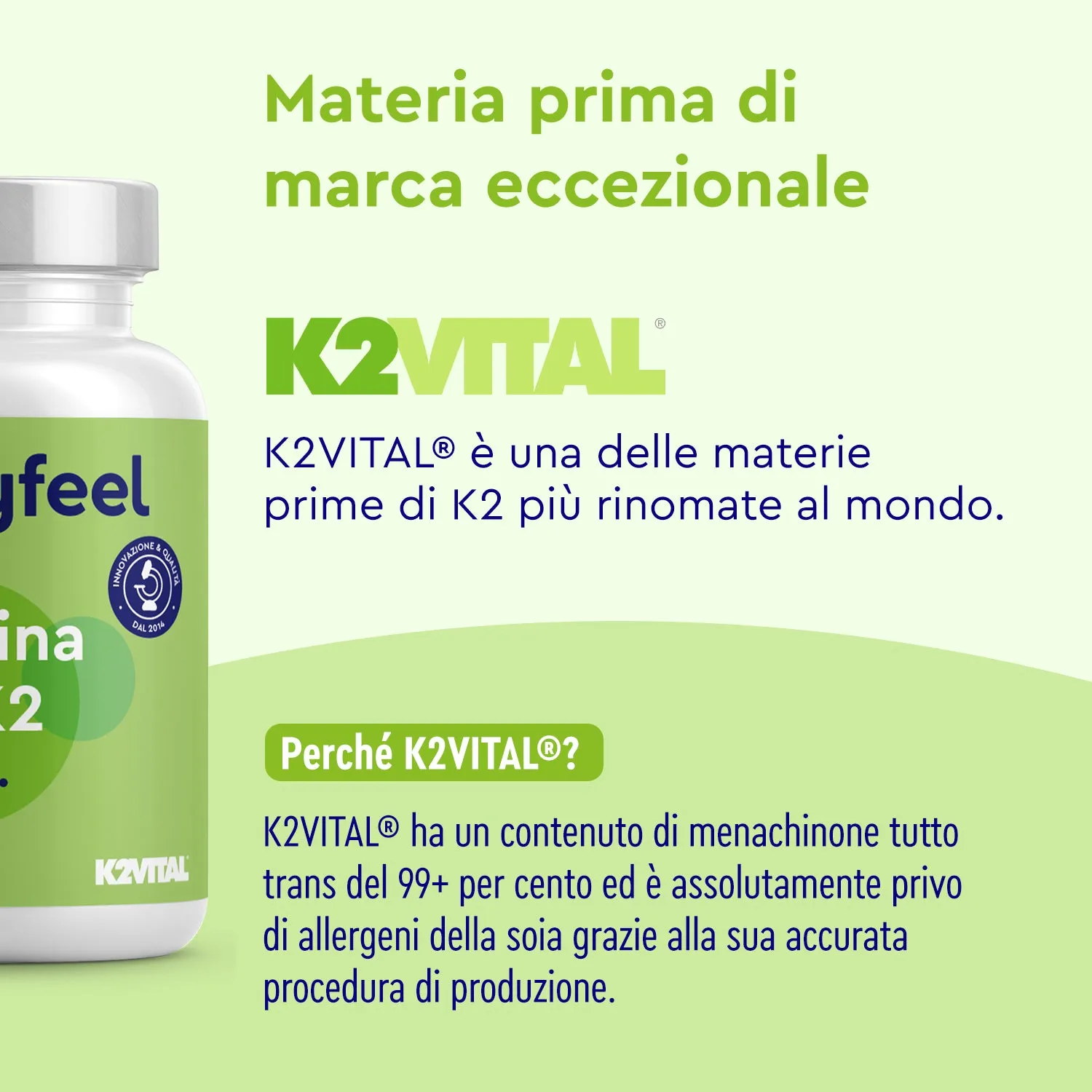 gloryfeel Vitamina D3 K2 2000 UI capsule 90 softgel con K2 MK-7