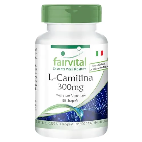 Fairvital L-Carnitina 300 mg capsule 90 pz vegane