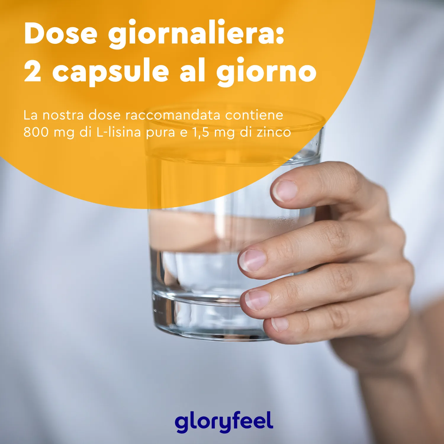 gloryfeel L-Lisina Zinco Capsule 400pz difese pelle
