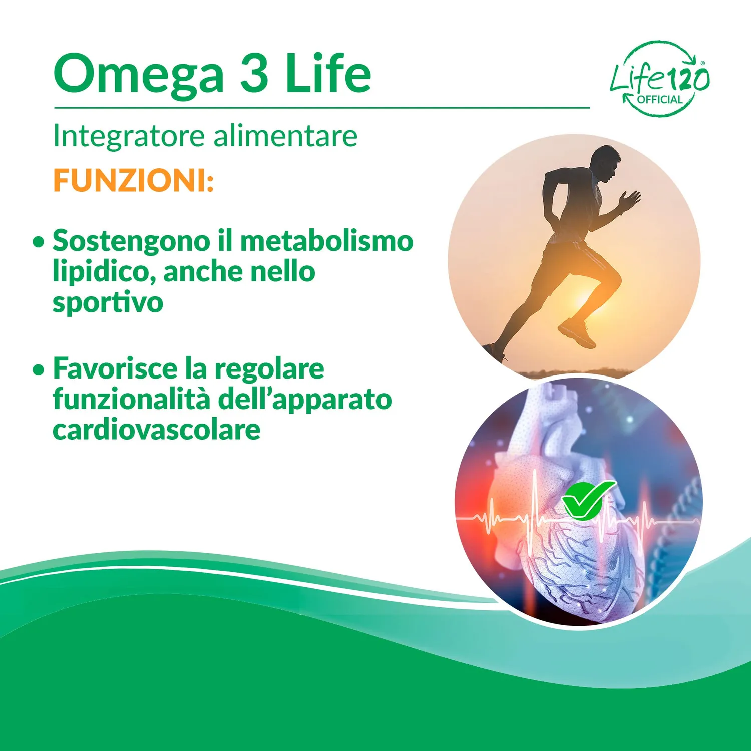 Life 120 Omega 3 Life integratore 120 perle EPA DHA