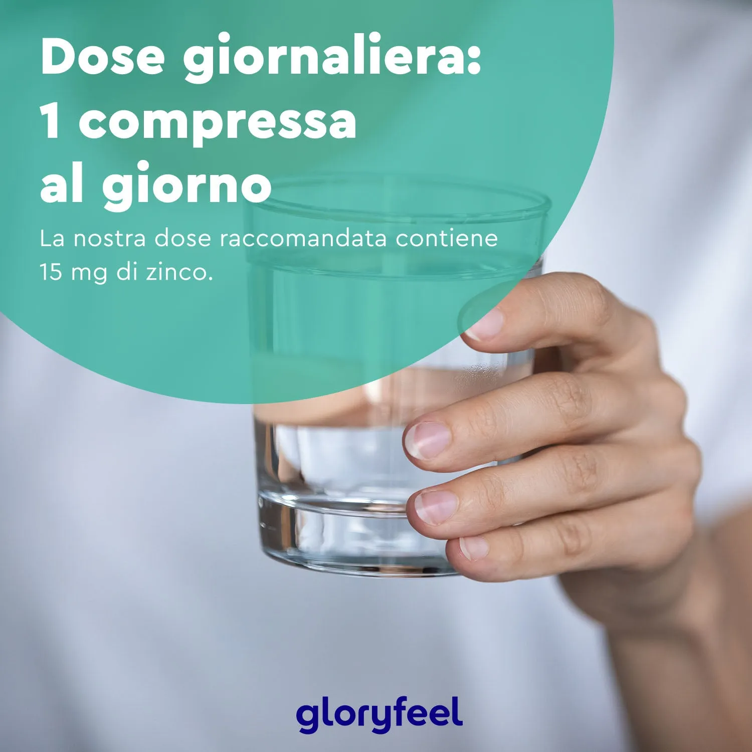 Gloryfeel Zinco 15mg compresse 400 compresse vegane