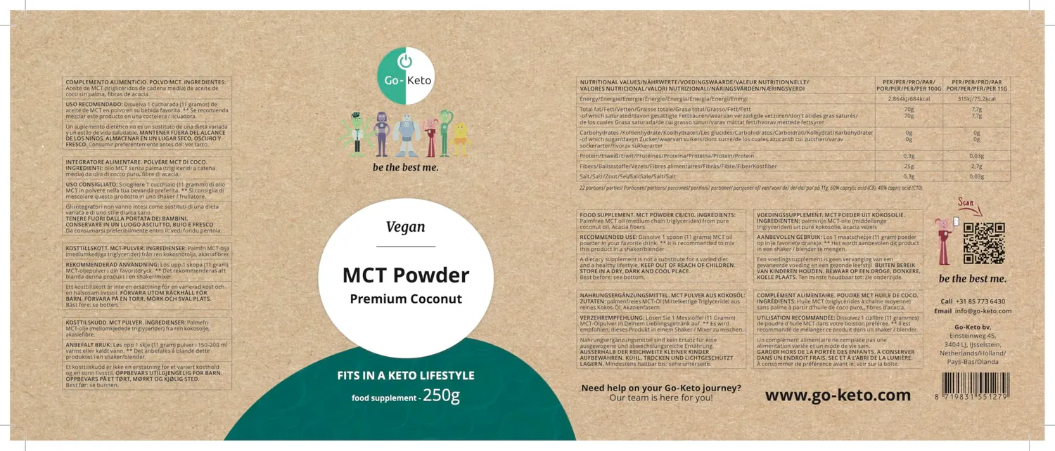 Go-Keto MCT Instant Caffè caffè 250 g gusto amaretto-mandorle