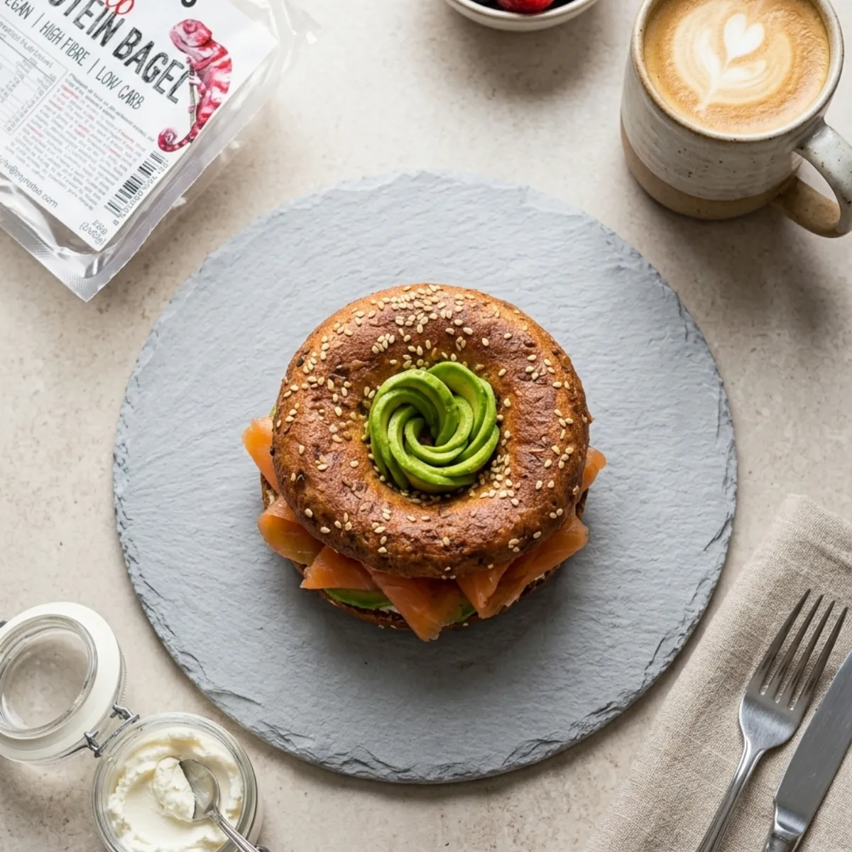 Natoo Food Bagel proteico low carb 30% 2 bagel pane