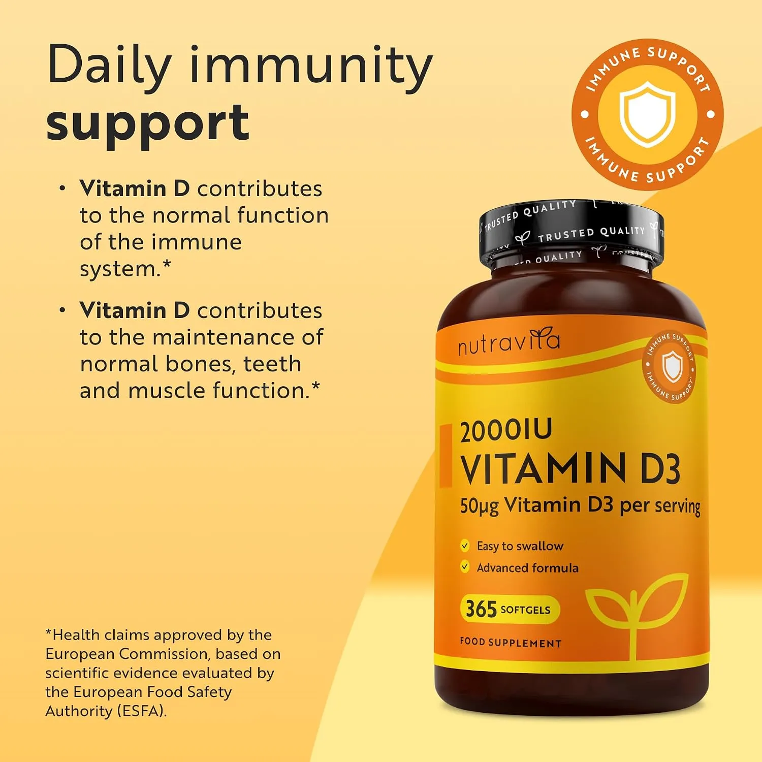 Nutravita Vitamina D 2000 UI capsule molli 365 alta dose