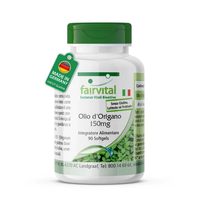 Fairvital Olio Origano 150 mg Capsule 90 estratto